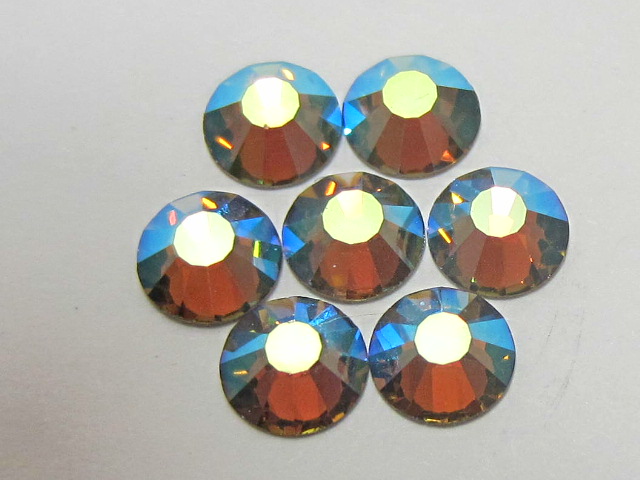 72 pcs. 20ss KHAKI AB (viva) FLATBACK PRECIOSA Rhinestones